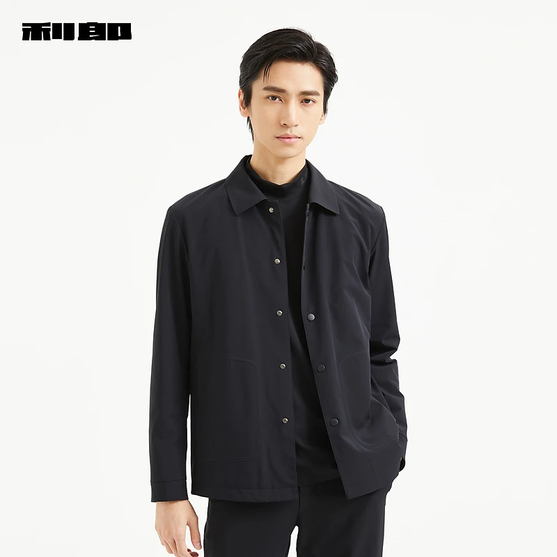 【商场同款】利郎奥莱夹克男士休闲翻领2024秋季新款1/2Y