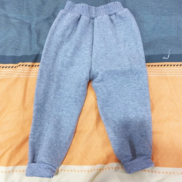 男女童加绒加厚裤子秋冬款外穿一体绒休闲裤儿童宝宝秋装运动卫裤