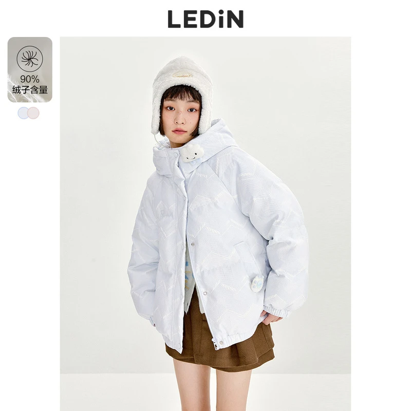 【防寒】泡泡云朵●乐町甜美云朵羽绒服冬季新款短款羽绒女宽松
