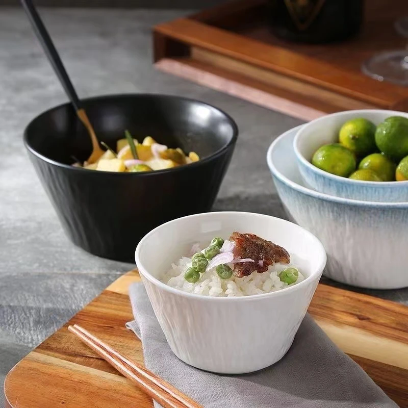 北欧风面碗ins风高颜值轻奢陶瓷饭碗陶瓷创意餐具汤酒店高级饭碗