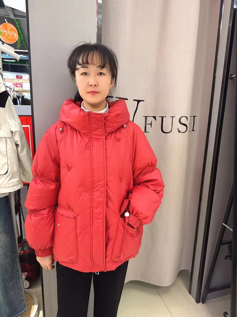 【VV FUSHI】2023新款短款女款连帽外套