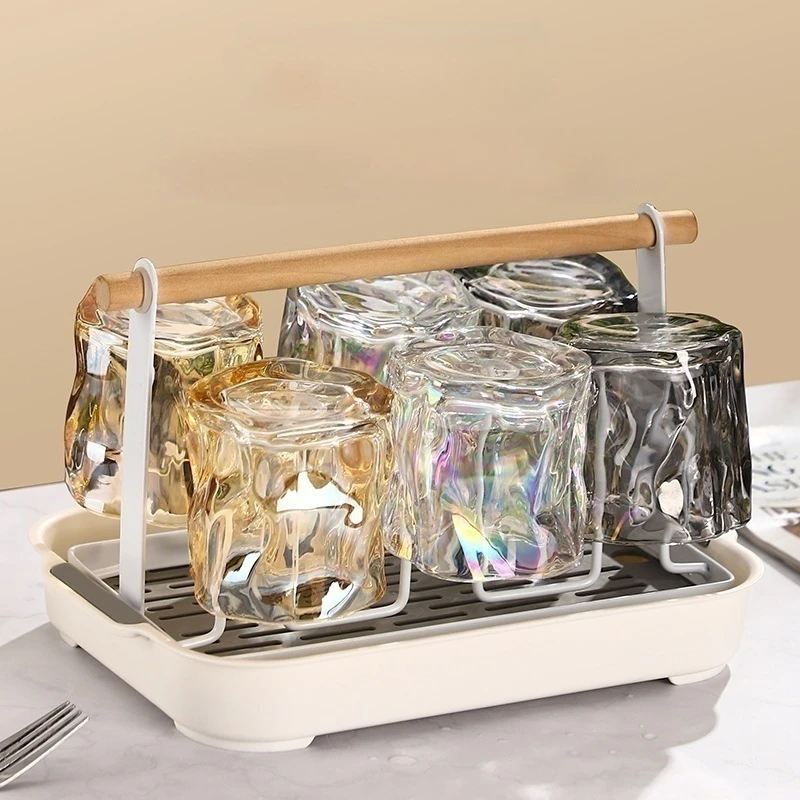 轻奢水杯套装家用高颜值高档扭扭杯子玻璃杯喝水杯子客厅水杯水具