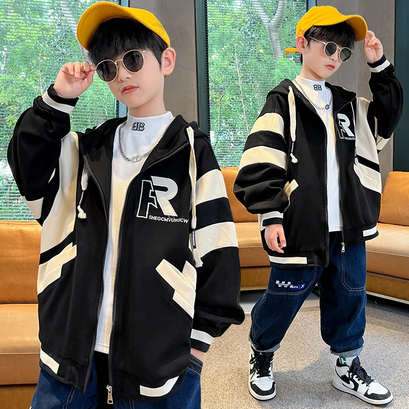 儿童装男童秋装运动外套2022新款洋气儿童酷帅炸街春秋装 A2393