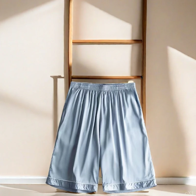 新款睡裤宽松可外穿夏季女款大裤衩薄款家居裤男时尚五分男士睡裤