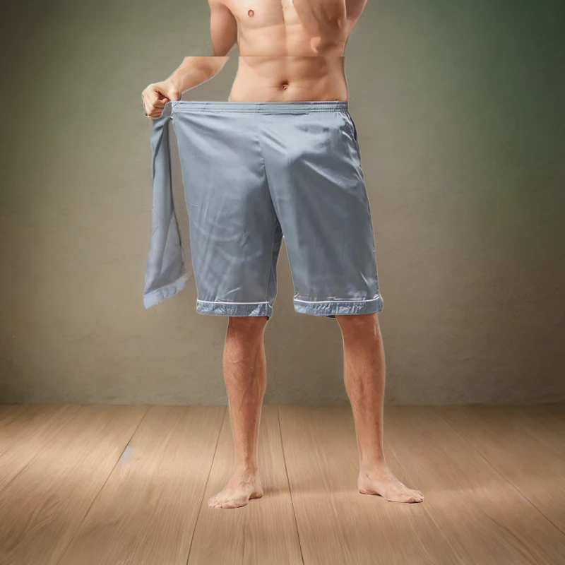 冰丝短裤男士五分裤休闲休闲裤大裤衩睡裤外穿睡觉居家宽松薄款