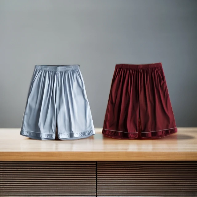 夏季薄款冰丝男士睡裤大裤衩男女款新款家居裤睡裤可外穿五分宽松