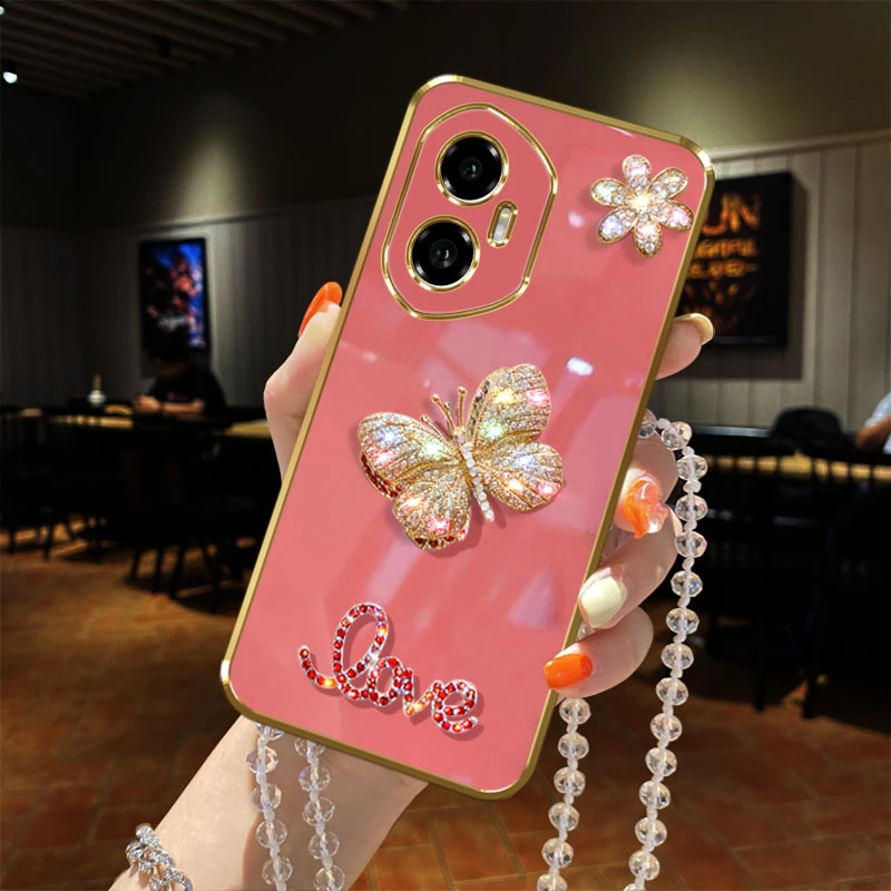 适用荣耀300手机壳AMM-AN00镶钻防摔网红蝴蝶女款软胶套全包软胶