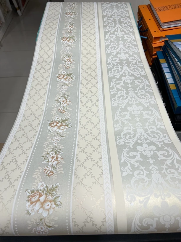 田园壁纸，条纹壁纸，可横贴可竖贴