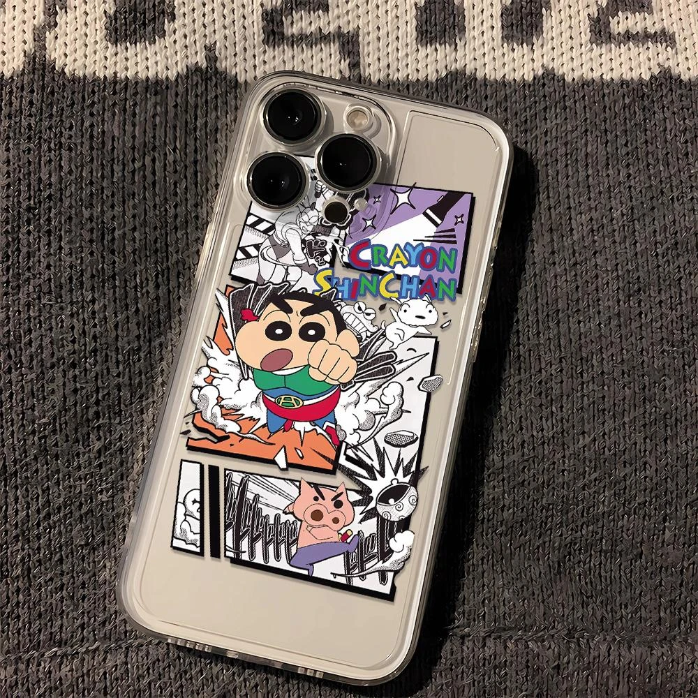 超人小新苹果小米oppovivo华为适用iPhone12/13/14/15手机壳全包