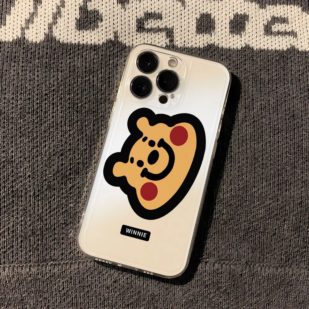 苹果华为vivo小米oppo手机壳歪头维尼熊iphone13/14/12透明套