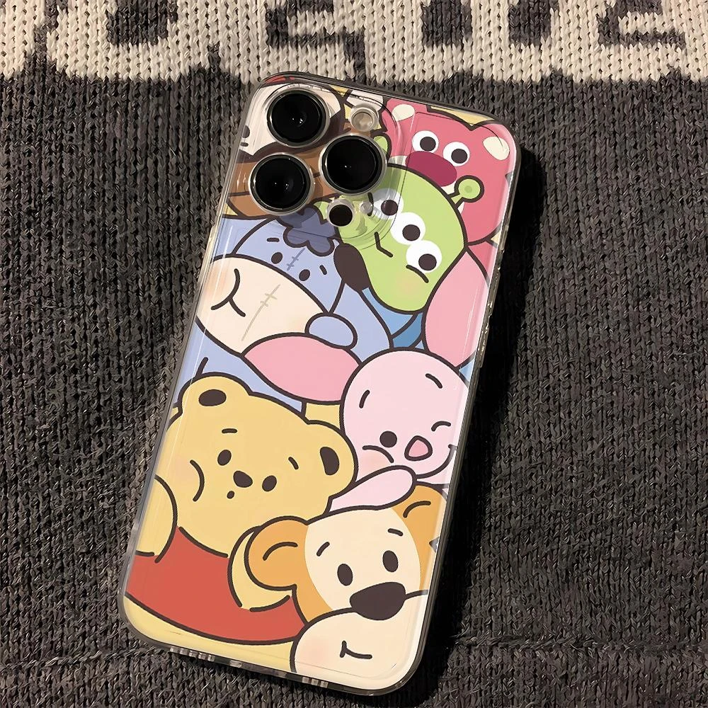 三眼仔维尼熊苹果小米oppovivo华为适用iPhone12/13/14/15手机壳