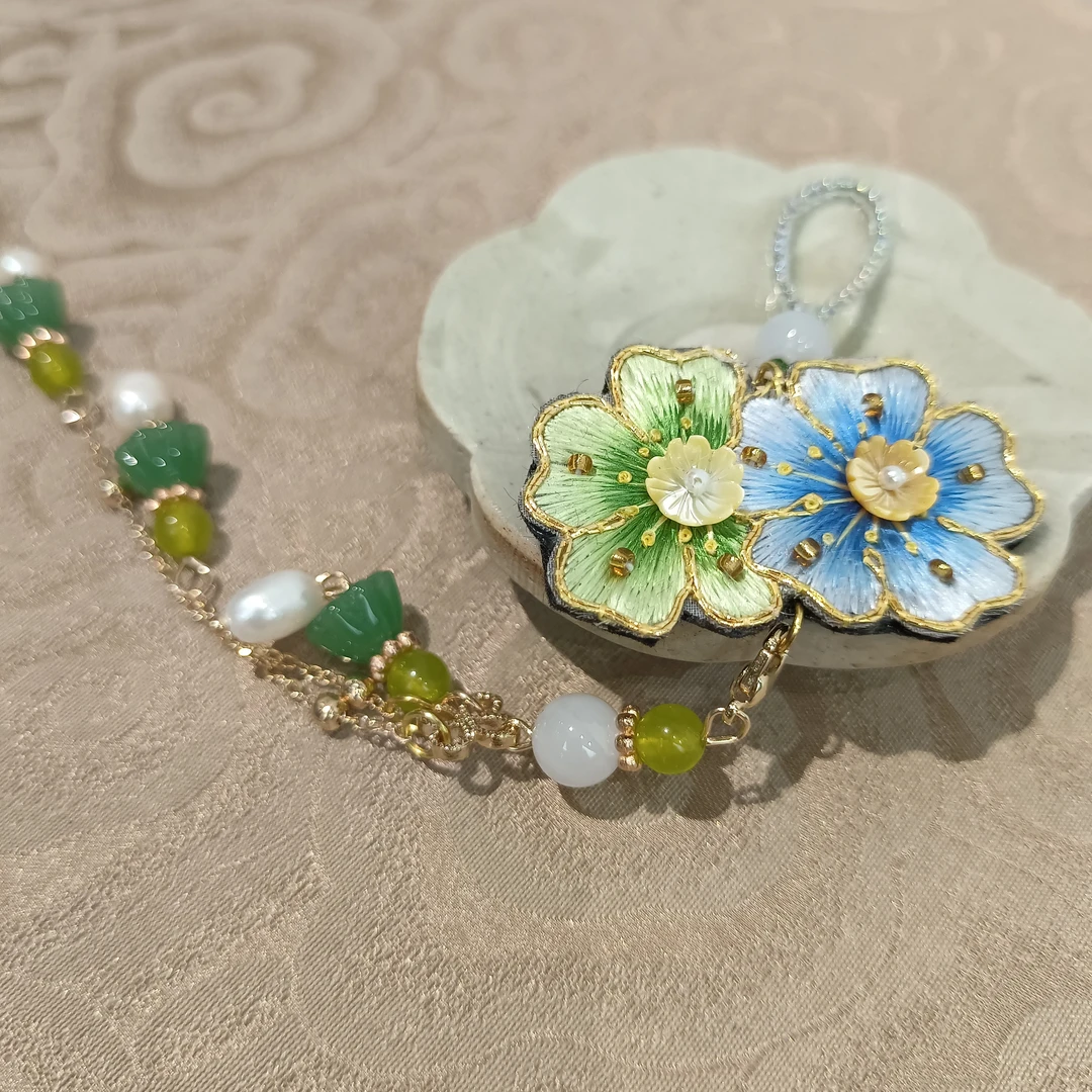 非金属吊坠 压襟 小雏菊 手工制作复古