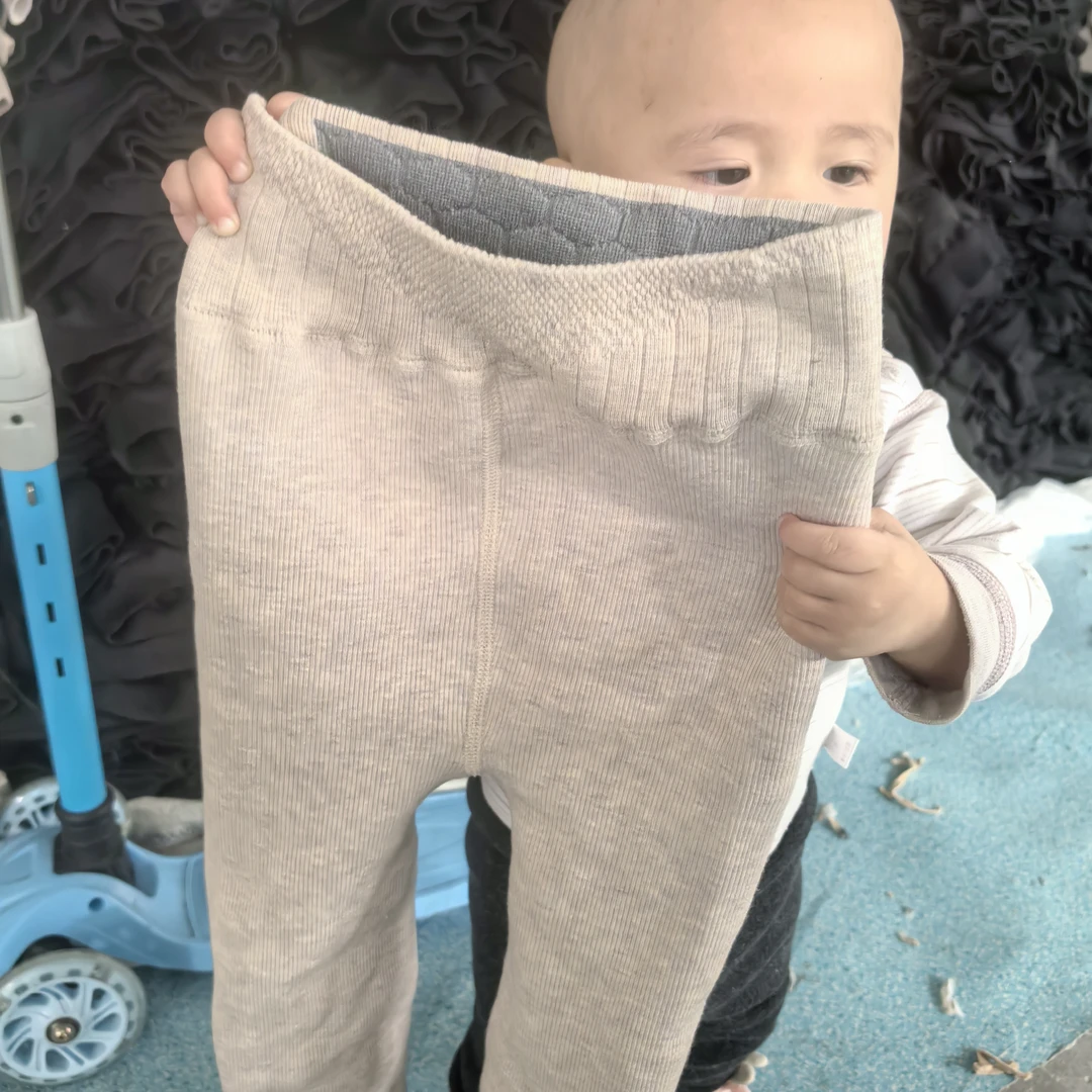 女童打底裤加绒加厚冬季中大童外穿打底袜小女孩儿童连裤袜秋冬款