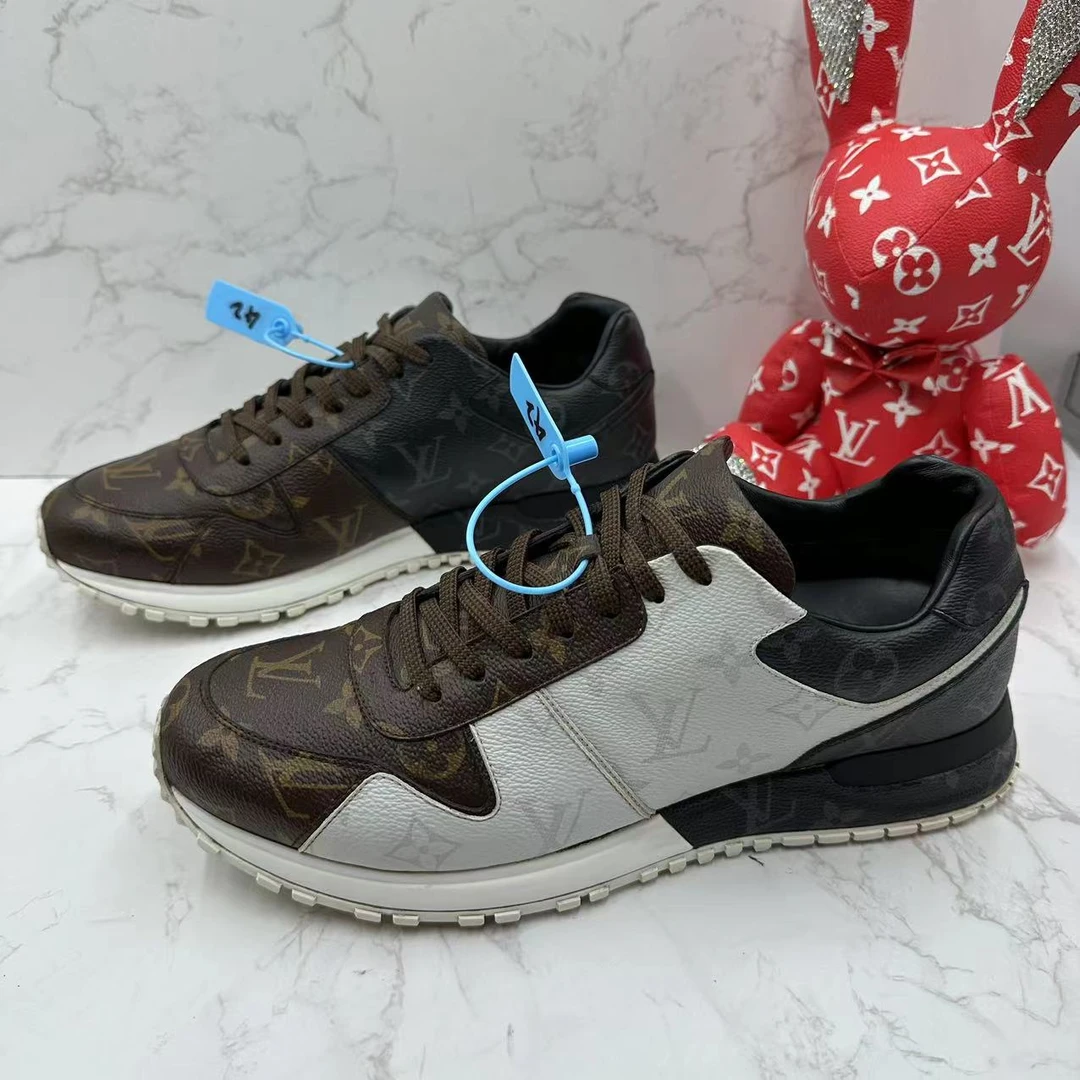 【聚星折扣】LV/路易威登Runaway三色老花拼接休闲运动鞋