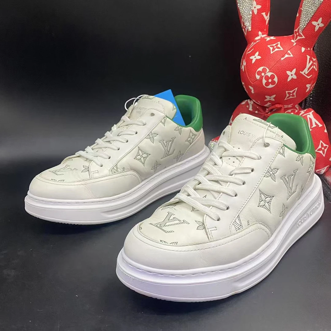 【聚星折扣】LouisVuitton/路易威登白绿渐变松糕鞋39.5欧码hss1799