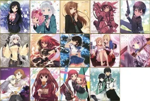 电击文库10周年纪念色纸！