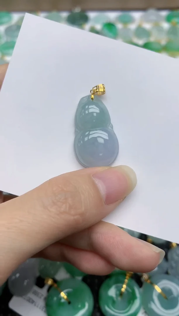 【闪购商品】翡翠颈饰18K金镶嵌41