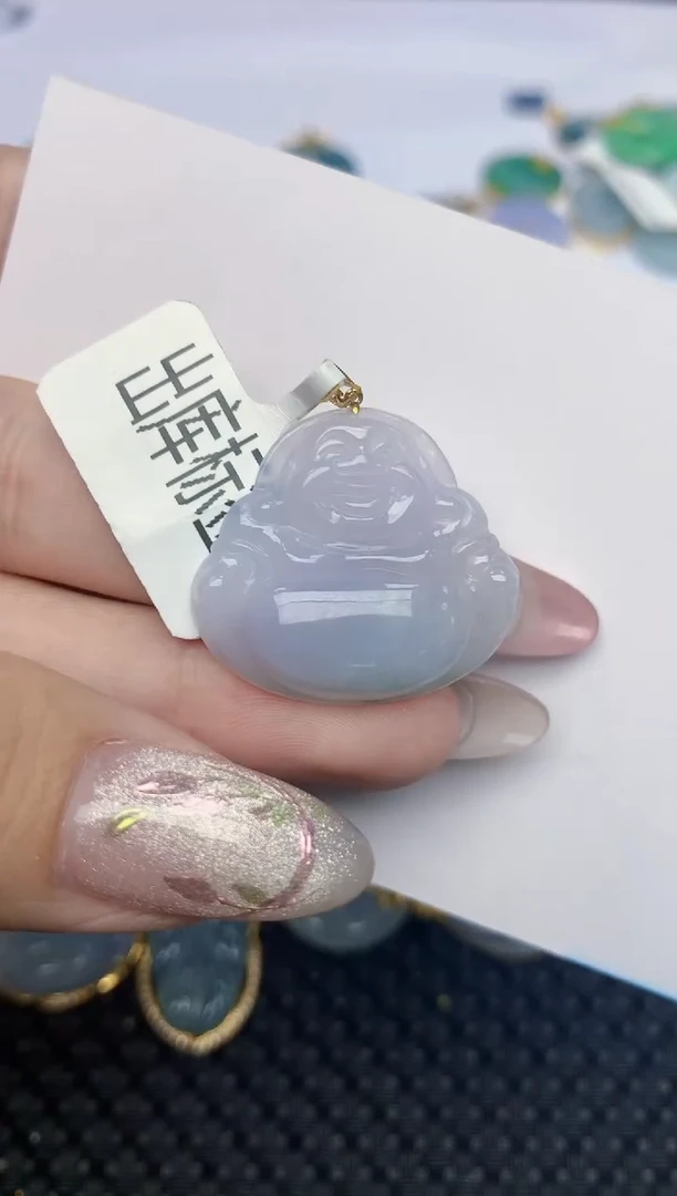 【闪购商品】翡翠颈饰18K金镶嵌天然A货翡翠 79