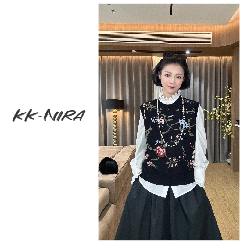 娜家严选 时尚宽松保暖针织衫