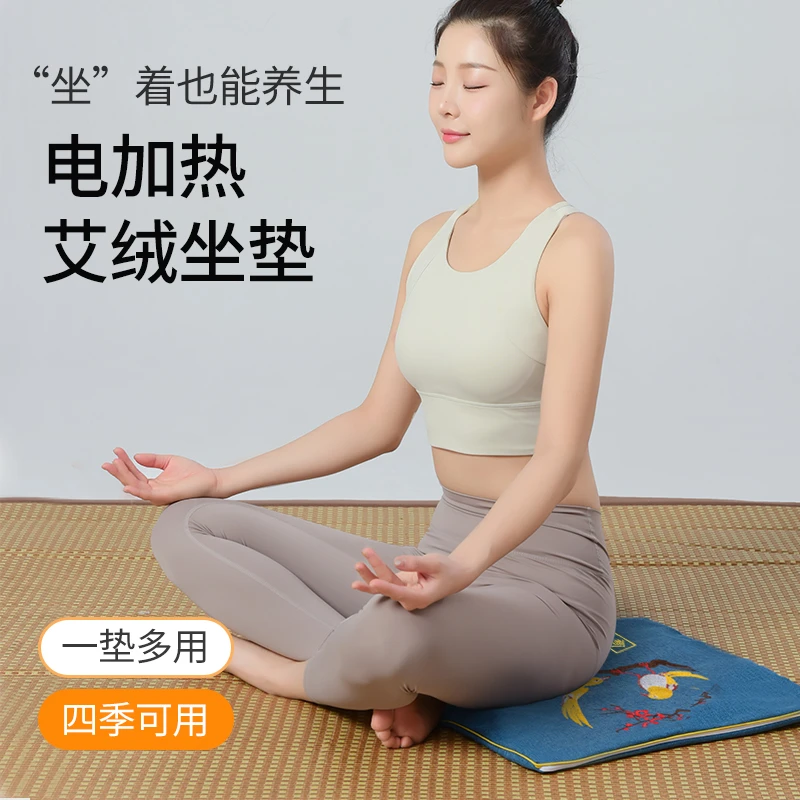 【俞兆林】艾灸坐垫刺绣电加热艾绒艾草垫子发热座垫臀部热敷全身