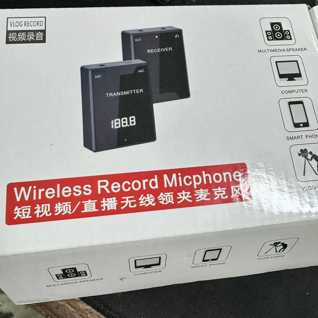 99新 无线麦克风领夹麦克风一拖二