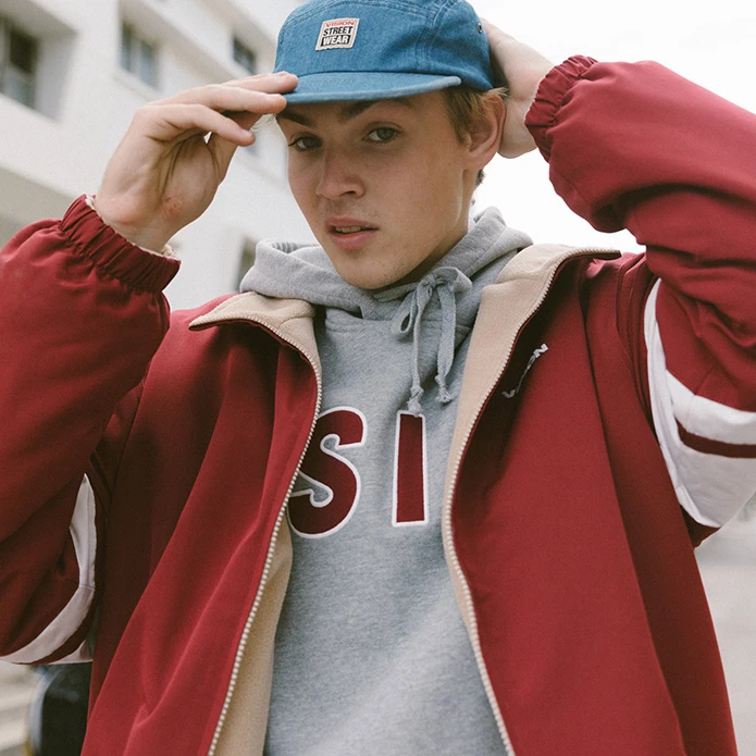 VISION 街头复古秋冬新款双面夹克户外休闲长袖运动宽松运动秋季