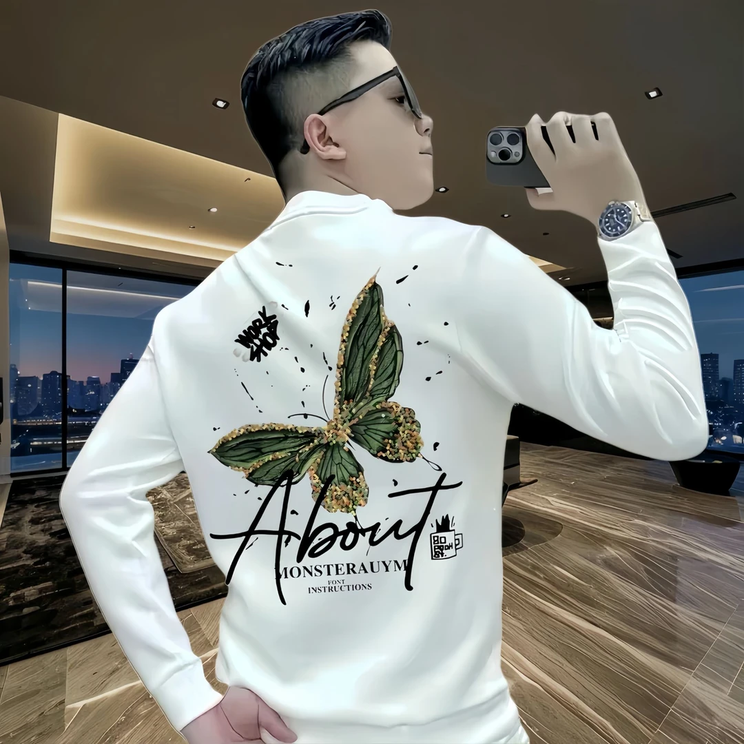 卫衣推荐男款上衣爆款衣服2024新款保暖衣青少年痞帅加绒