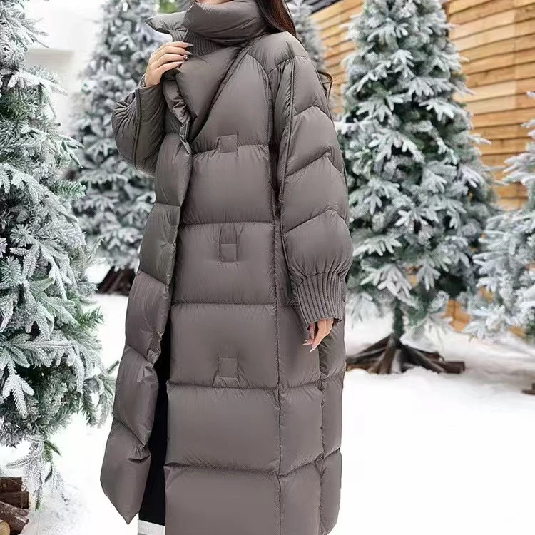 泡芙长款女冬季新款时尚设计感加厚外套YY024