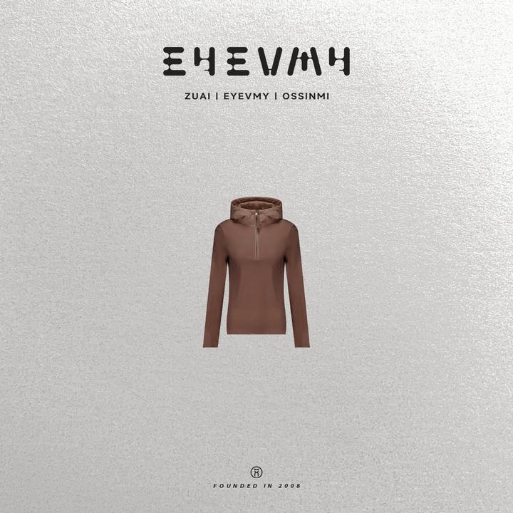 【云绒】半拉链细绒运动风修身显瘦连帽上衣WT44AFU016