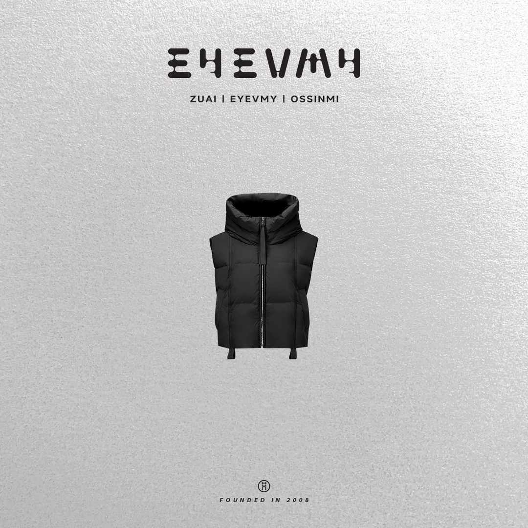 【轻量时尚羽绒马甲】宽松短款白鸭绒马甲外套WT44QYQ009