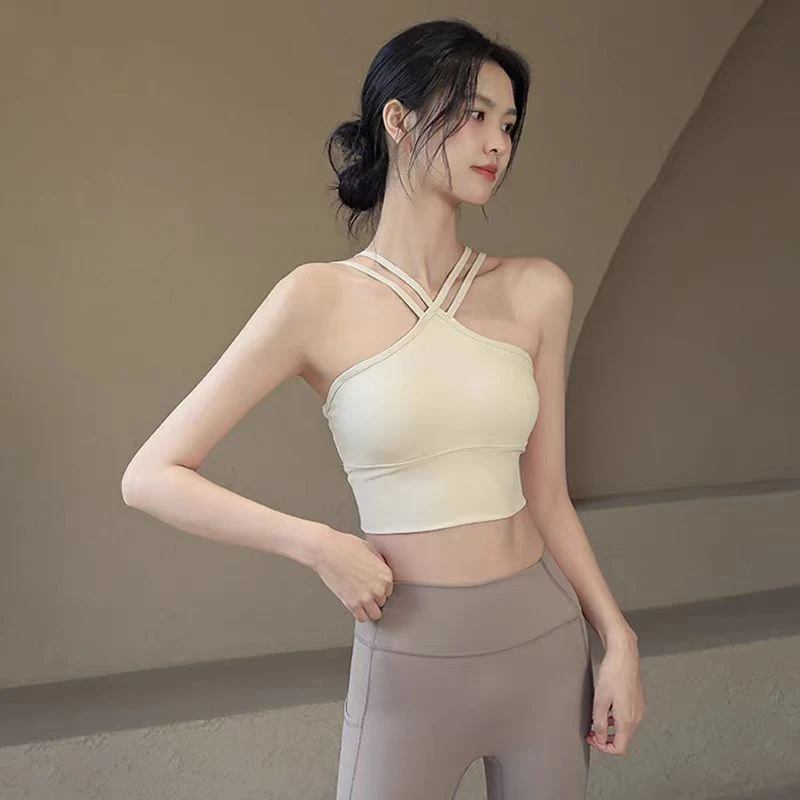 静【601-650】含胸垫瑜伽服女紧身长袖春秋训练运动健身跑步上衣