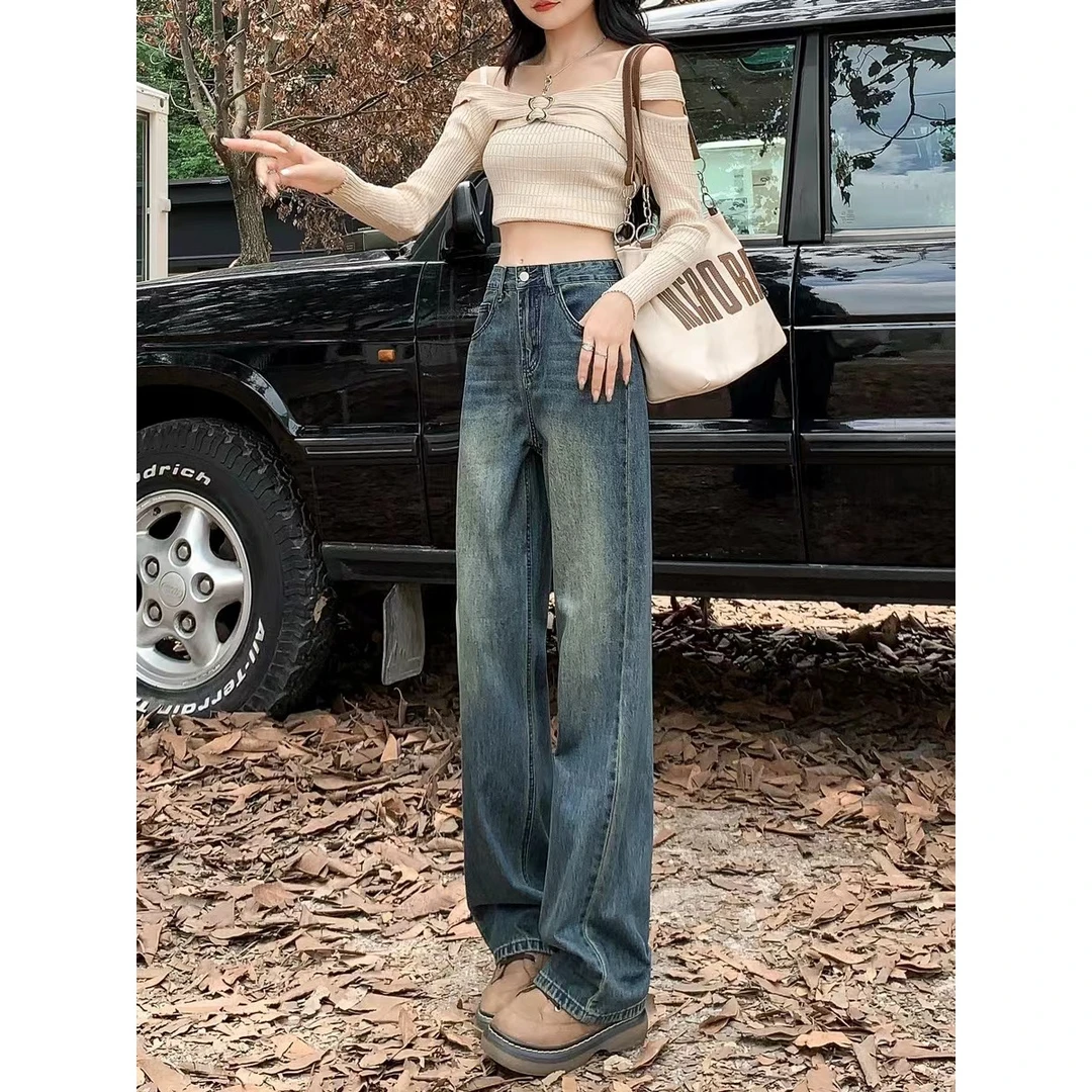 【C01-50】时尚休闲显瘦高腰牛仔裤女【实物以直播间为准 勿乱拍】