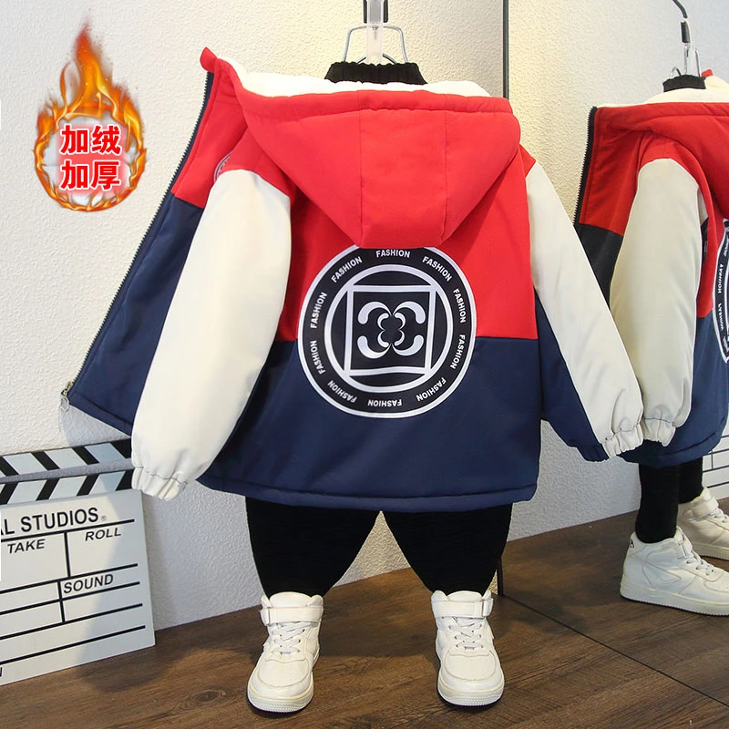 男童派克服棉服外套冬款冬装婴儿童装宝宝棉衣小童保暖女童2358