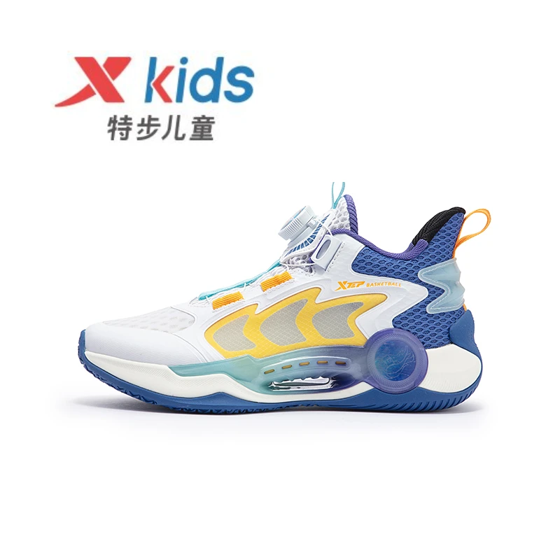 特步儿童24新款劦风篮球鞋中大童缓震耐磨透气运动鞋676215129175