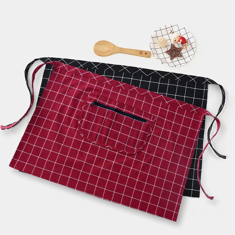 半身围裙厨房家用做饭纯棉2025新款网红商用餐饮厨房专用半身围裙