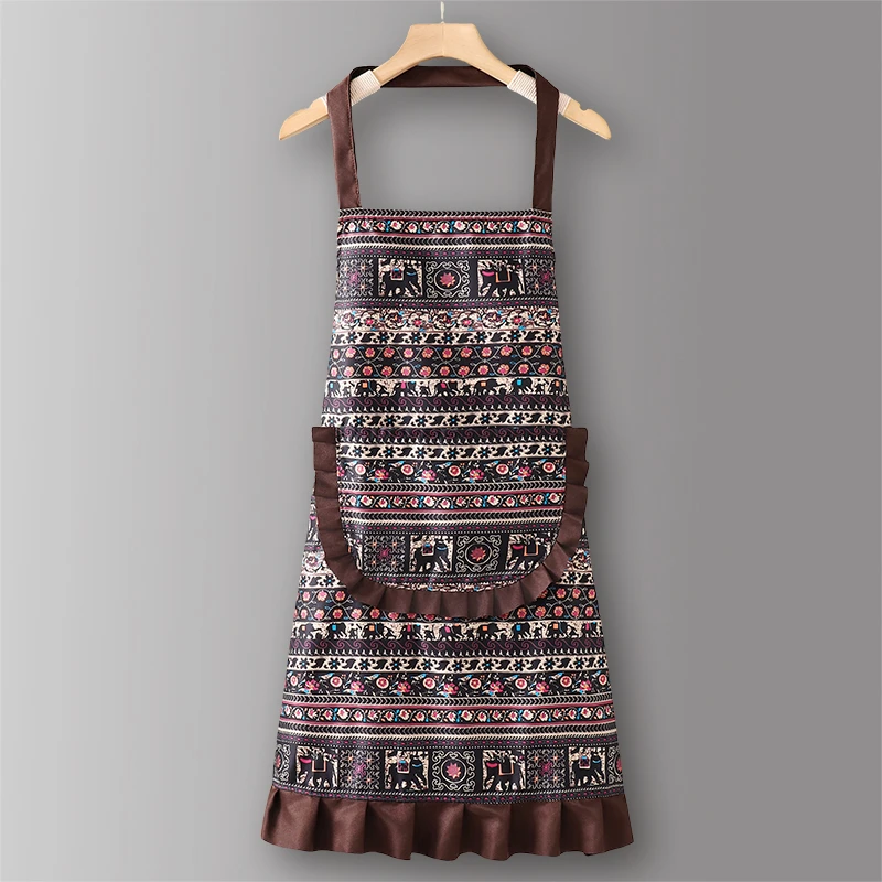 透气做饭围裙厨房家用2025新款上班纯棉女士餐饮专用防油夏季薄款