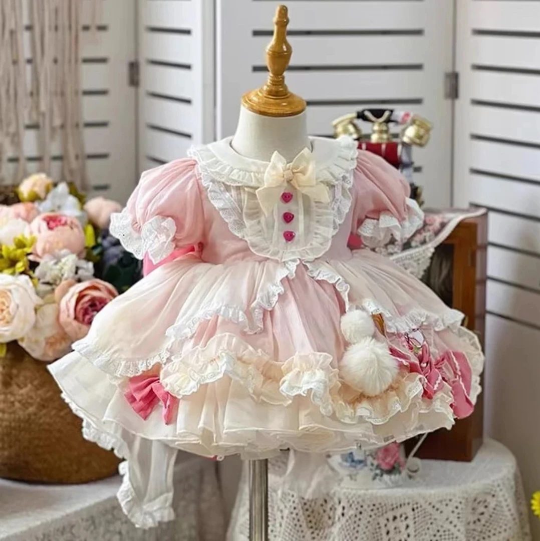 【涵柠-丘比特】女童夏季洛丽塔洋气连衣裙中小童女孩蓬蓬裙公主裙