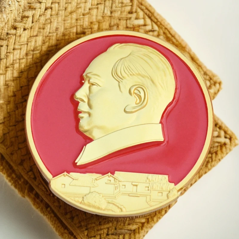 合金胸针 毛主席像章金属徽章胸章主席合金头像小礼品胸针纪念
