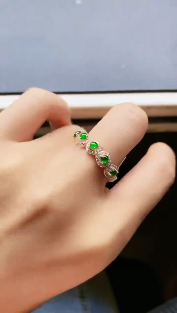 【闪购商品】翡翠戒指银S925镶嵌1