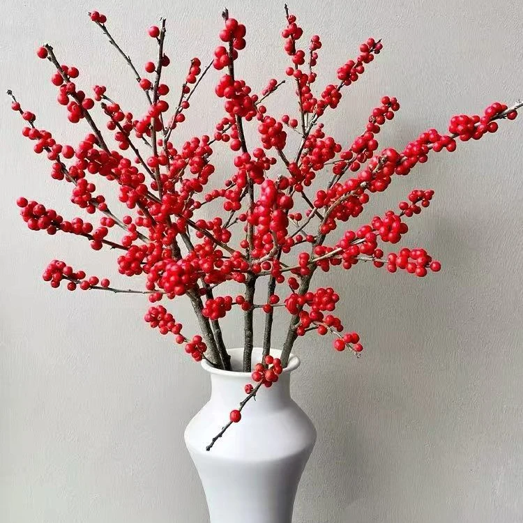 【升级品质拍5送5】北美冬青鲜花切枝发财红果客厅水培年宵花卉