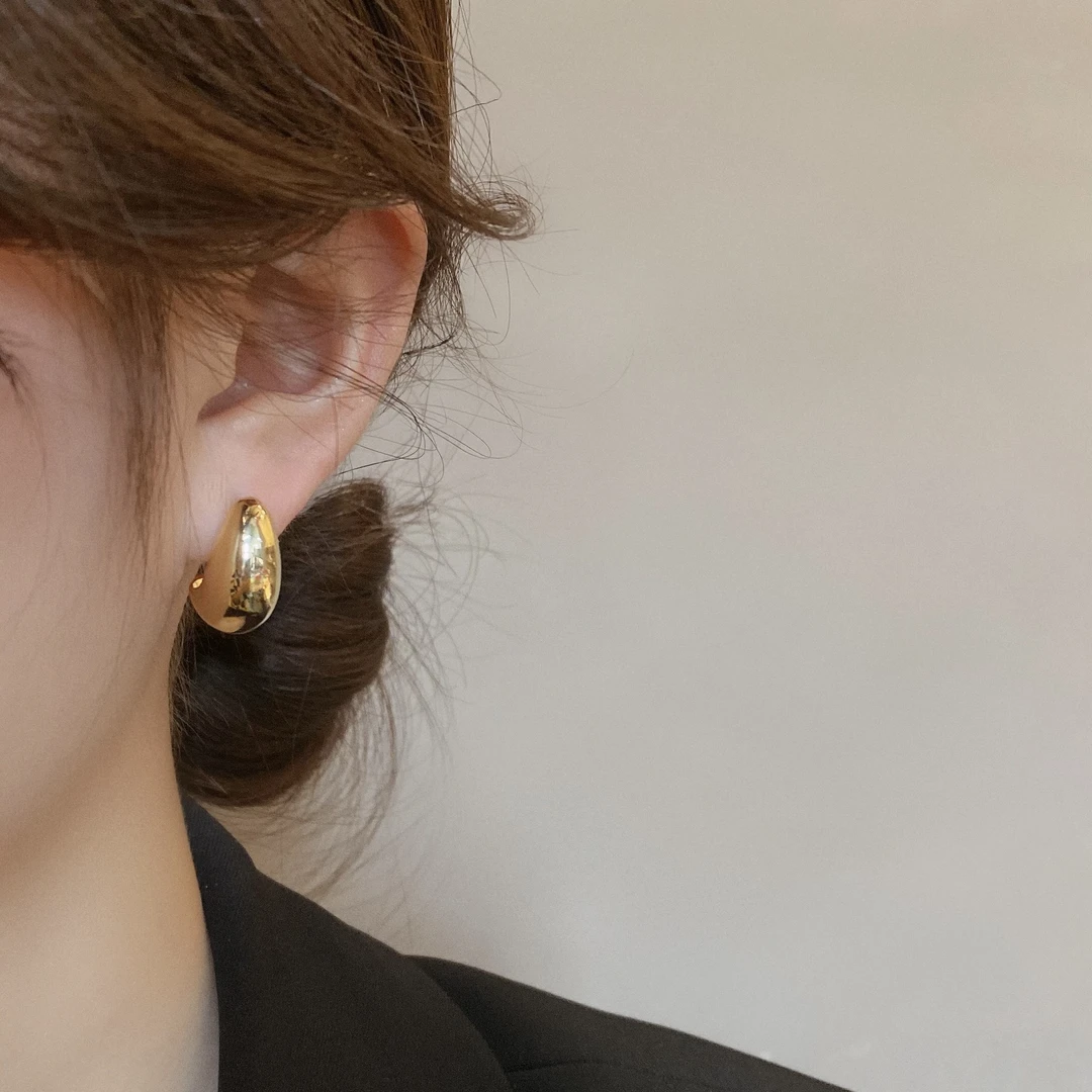 钛钢耳饰 韩国时尚金属耳环女年新款潮气质高级感耳钉复古耳饰