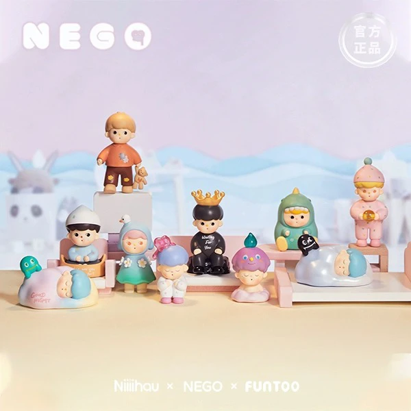 【拆盒】NEGO你好岛二代有我陪你呀系列潮玩盲盒可爱发光少年摆件礼