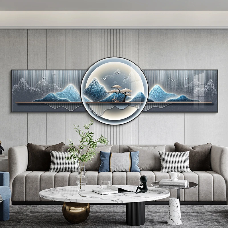 【现代客厅沙发装饰画】轻奢横版大气壁画现代简约家居挂画