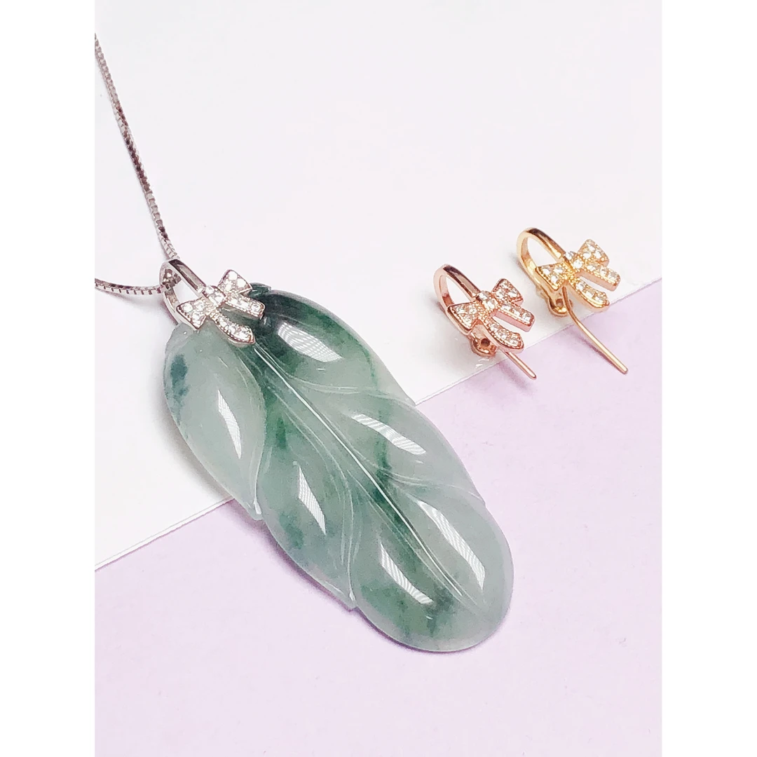 925银银制品 吊坠扣S925纯银玉牌夹扣金色卡扣玉佩挂件扣精美挂坠