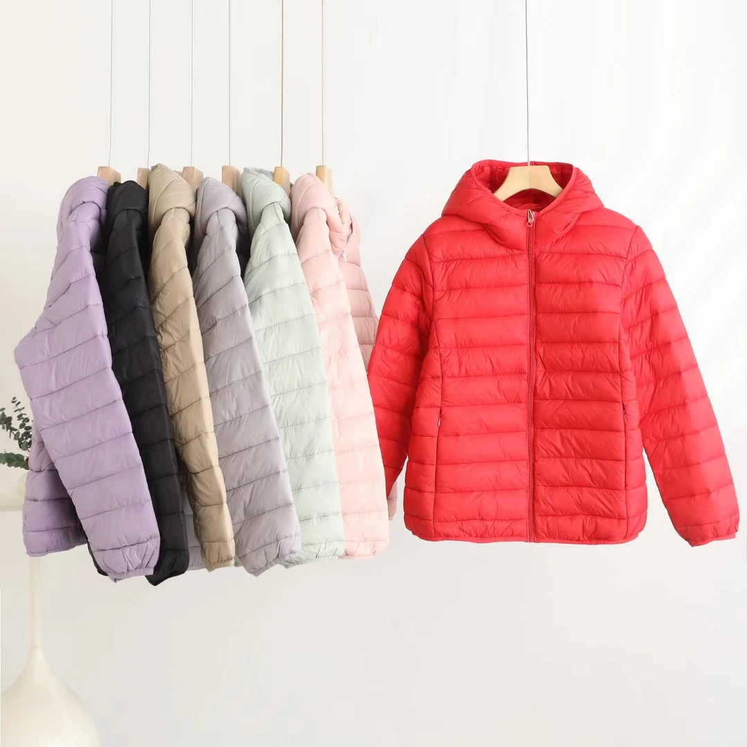 范范家【连帽棉服】女士冬季轻便简约包边连帽棉服503