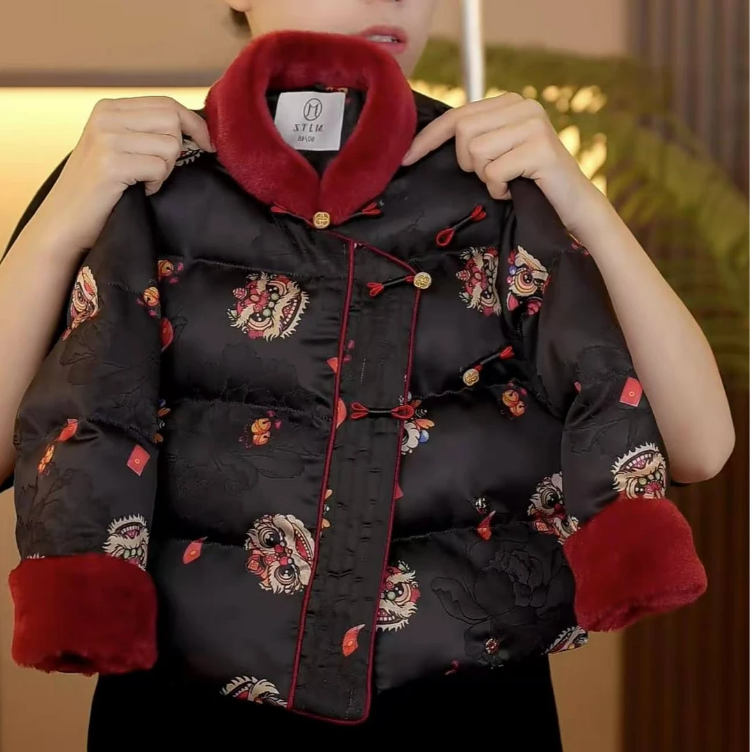 【醒狮】星球2024冬季儿童中国风新中式中古风年装棉服MJD246615