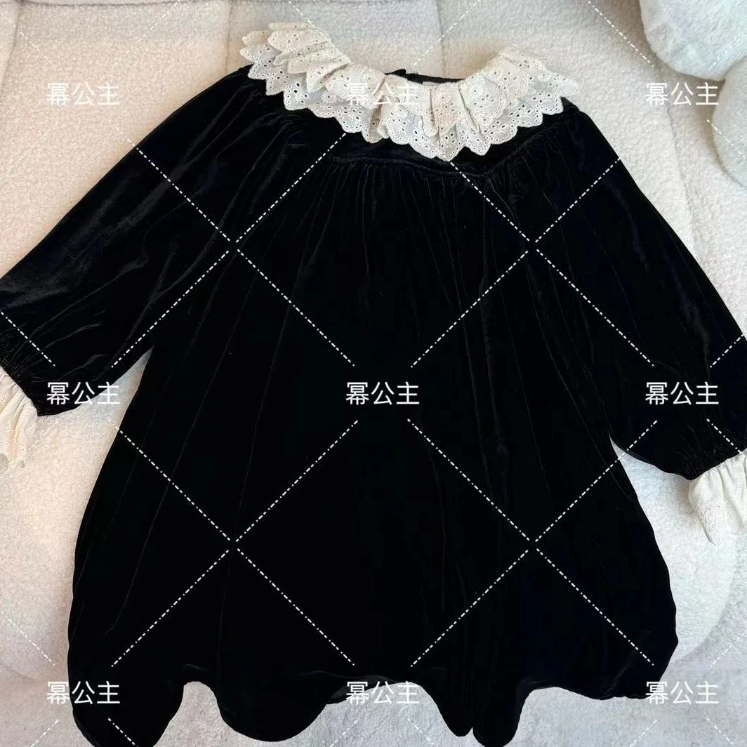 4秋冬新款女童连衣裙时尚洋气甜美风秋冬款MJQ2451078
