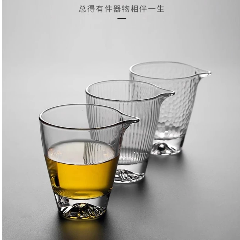 远山玻璃手工公道杯家用单个加厚分茶器茶海茶具配件
