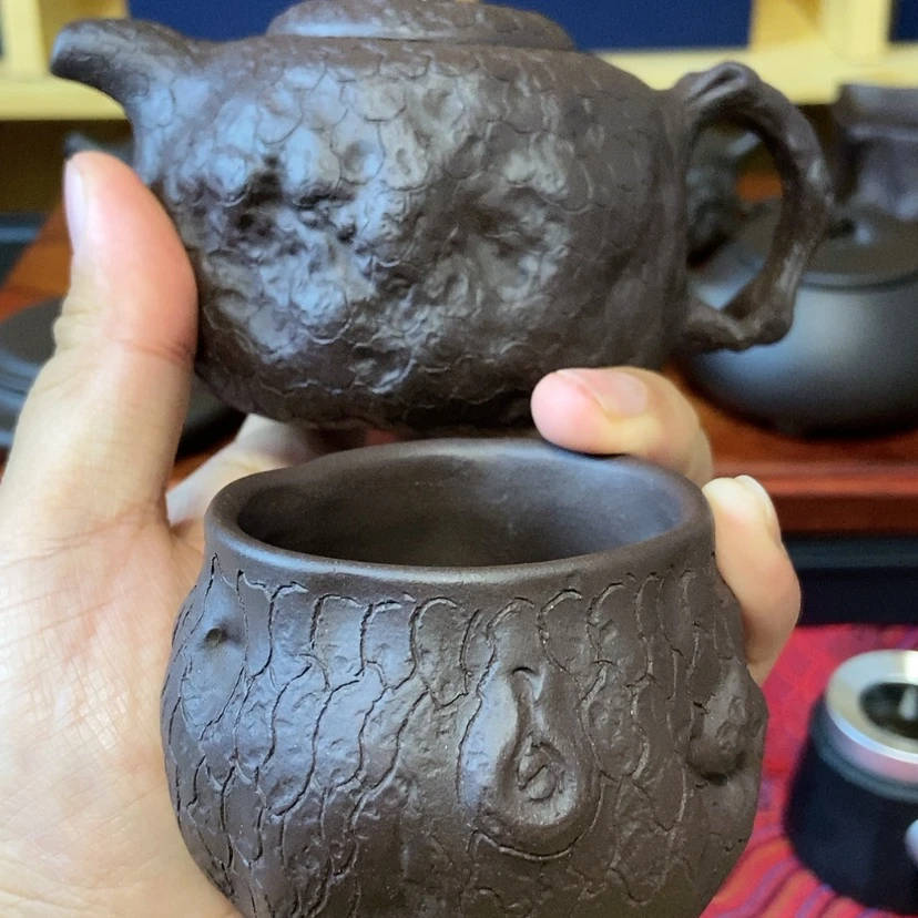 【闪购商品】紫砂茶壶孙*耀紫泥供春壶加杯
