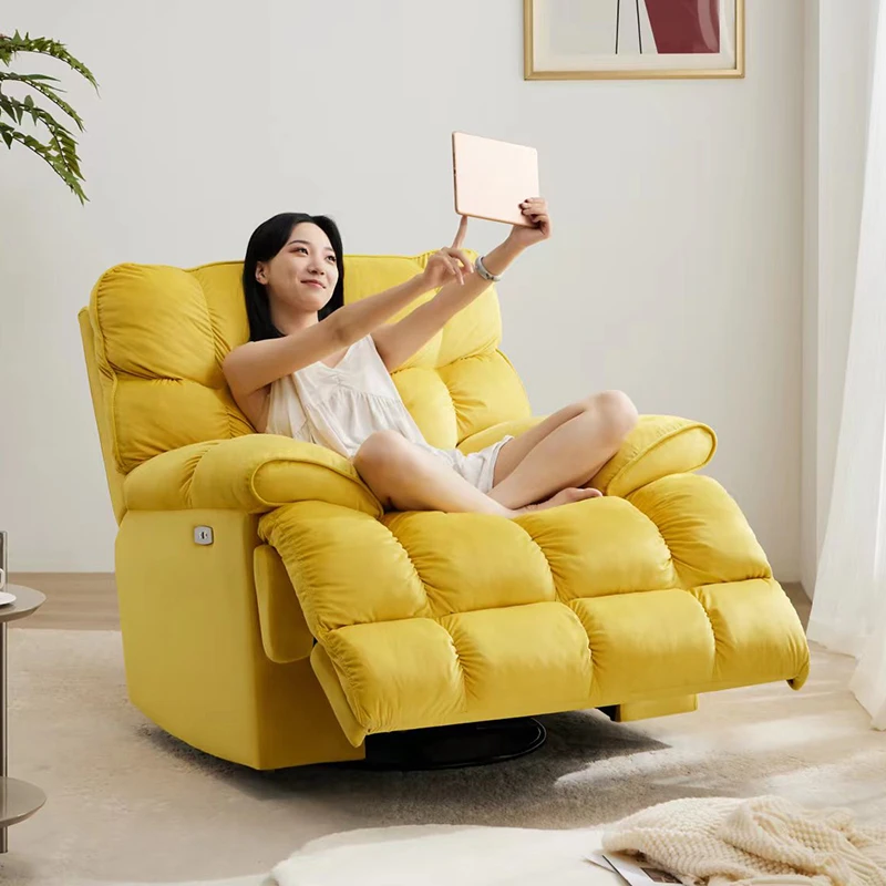 电动头等太空懒人云朵沙发舱客厅多功能单人轻奢网红休闲可躺摇椅